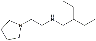 (2-ethylbutyl)[2-(pyrrolidin-1-yl)ethyl]amine 结构式