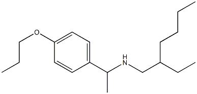 (2-ethylhexyl)[1-(4-propoxyphenyl)ethyl]amine 结构式