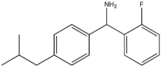 (2-fluorophenyl)[4-(2-methylpropyl)phenyl]methanamine 结构式
