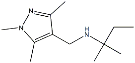 (2-methylbutan-2-yl)[(1,3,5-trimethyl-1H-pyrazol-4-yl)methyl]amine 结构式