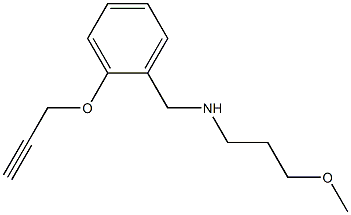 (3-methoxypropyl)({[2-(prop-2-yn-1-yloxy)phenyl]methyl})amine 结构式