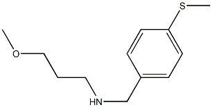 (3-methoxypropyl)({[4-(methylsulfanyl)phenyl]methyl})amine 结构式