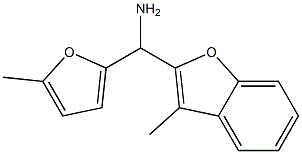 (3-methyl-1-benzofuran-2-yl)(5-methylfuran-2-yl)methanamine 结构式