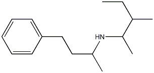 (3-methylpentan-2-yl)(4-phenylbutan-2-yl)amine 结构式