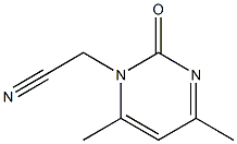 (4,6-dimethyl-2-oxopyrimidin-1(2H)-yl)acetonitrile 结构式