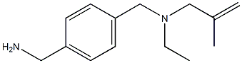 (4-{[ethyl(2-methylprop-2-en-1-yl)amino]methyl}phenyl)methanamine 结构式