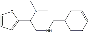 (cyclohex-3-en-1-ylmethyl)[2-(dimethylamino)-2-(furan-2-yl)ethyl]amine 结构式