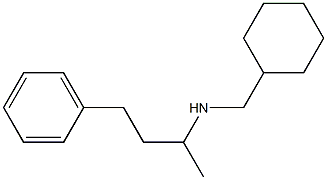 (cyclohexylmethyl)(4-phenylbutan-2-yl)amine 结构式