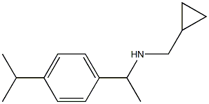 (cyclopropylmethyl)({1-[4-(propan-2-yl)phenyl]ethyl})amine 结构式