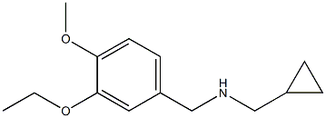 (cyclopropylmethyl)[(3-ethoxy-4-methoxyphenyl)methyl]amine 结构式