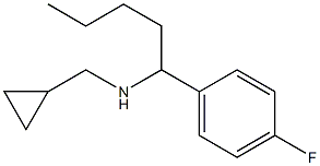 (cyclopropylmethyl)[1-(4-fluorophenyl)pentyl]amine 结构式