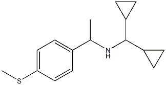 (dicyclopropylmethyl)({1-[4-(methylsulfanyl)phenyl]ethyl})amine 结构式