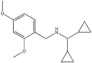 (dicyclopropylmethyl)[(2,4-dimethoxyphenyl)methyl]amine 结构式