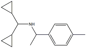 (dicyclopropylmethyl)[1-(4-methylphenyl)ethyl]amine 结构式