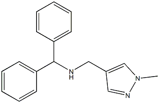 (diphenylmethyl)[(1-methyl-1H-pyrazol-4-yl)methyl]amine 结构式