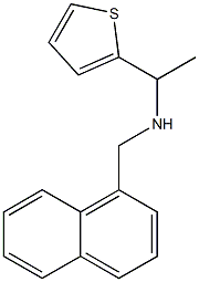 (naphthalen-1-ylmethyl)[1-(thiophen-2-yl)ethyl]amine 结构式