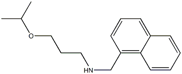 (naphthalen-1-ylmethyl)[3-(propan-2-yloxy)propyl]amine 结构式