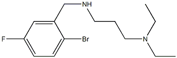 [(2-bromo-5-fluorophenyl)methyl][3-(diethylamino)propyl]amine 结构式