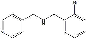 [(2-bromophenyl)methyl](pyridin-4-ylmethyl)amine 结构式