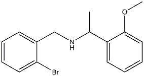 [(2-bromophenyl)methyl][1-(2-methoxyphenyl)ethyl]amine 结构式