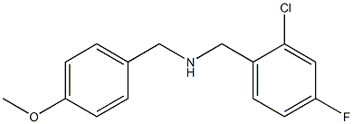 [(2-chloro-4-fluorophenyl)methyl][(4-methoxyphenyl)methyl]amine 结构式