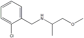 [(2-chlorophenyl)methyl](1-methoxypropan-2-yl)amine 结构式
