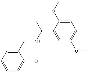 [(2-chlorophenyl)methyl][1-(2,5-dimethoxyphenyl)ethyl]amine 结构式