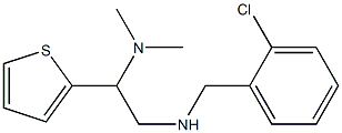 [(2-chlorophenyl)methyl][2-(dimethylamino)-2-(thiophen-2-yl)ethyl]amine 结构式