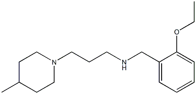 [(2-ethoxyphenyl)methyl][3-(4-methylpiperidin-1-yl)propyl]amine 结构式