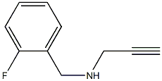 [(2-fluorophenyl)methyl](prop-2-yn-1-yl)amine 结构式