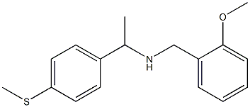 [(2-methoxyphenyl)methyl]({1-[4-(methylsulfanyl)phenyl]ethyl})amine 结构式