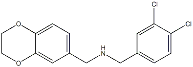 [(3,4-dichlorophenyl)methyl](2,3-dihydro-1,4-benzodioxin-6-ylmethyl)amine 结构式