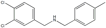 [(3,4-dichlorophenyl)methyl][(4-methylphenyl)methyl]amine 结构式