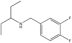[(3,4-difluorophenyl)methyl](pentan-3-yl)amine 结构式