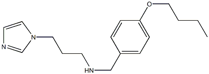 [(4-butoxyphenyl)methyl][3-(1H-imidazol-1-yl)propyl]amine 结构式