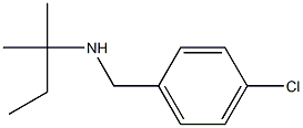 [(4-chlorophenyl)methyl](2-methylbutan-2-yl)amine 结构式