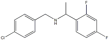 [(4-chlorophenyl)methyl][1-(2,4-difluorophenyl)ethyl]amine 结构式