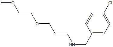 [(4-chlorophenyl)methyl][3-(2-methoxyethoxy)propyl]amine 结构式
