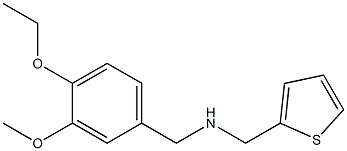 [(4-ethoxy-3-methoxyphenyl)methyl](thiophen-2-ylmethyl)amine 结构式