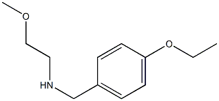 [(4-ethoxyphenyl)methyl](2-methoxyethyl)amine 结构式