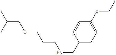 [(4-ethoxyphenyl)methyl][3-(2-methylpropoxy)propyl]amine 结构式