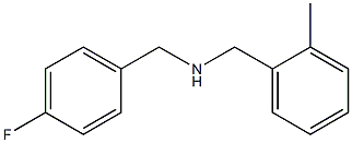 [(4-fluorophenyl)methyl][(2-methylphenyl)methyl]amine 结构式