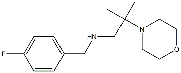 [(4-fluorophenyl)methyl][2-methyl-2-(morpholin-4-yl)propyl]amine 结构式