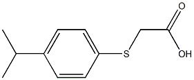 [(4-isopropylphenyl)thio]acetic acid 结构式