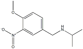 [(4-methoxy-3-nitrophenyl)methyl](propan-2-yl)amine 结构式