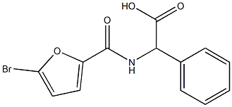 [(5-bromo-2-furoyl)amino](phenyl)acetic acid 结构式