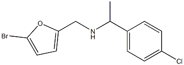 [(5-bromofuran-2-yl)methyl][1-(4-chlorophenyl)ethyl]amine 结构式