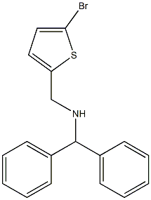 [(5-bromothiophen-2-yl)methyl](diphenylmethyl)amine 结构式