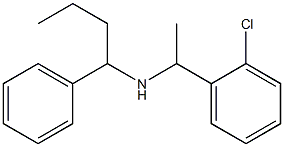 [1-(2-chlorophenyl)ethyl](1-phenylbutyl)amine 结构式