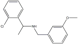 [1-(2-chlorophenyl)ethyl][(3-methoxyphenyl)methyl]amine 结构式